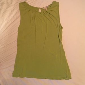 🍀Banana Republic tank with ruched neckline