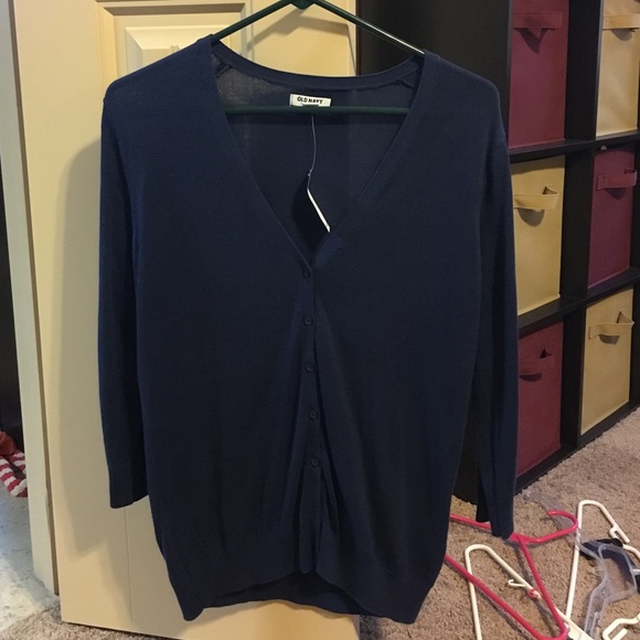Navy blue cardigan