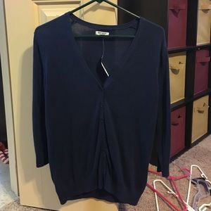 Navy blue cardigan