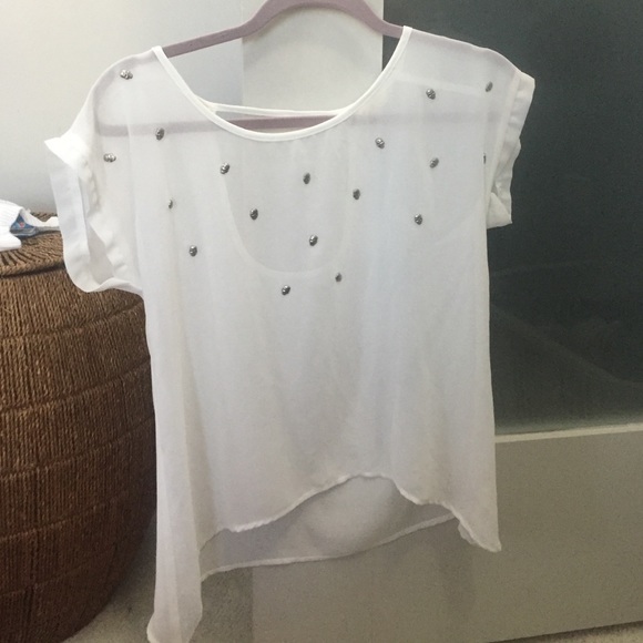 White short sleeve dress shirt