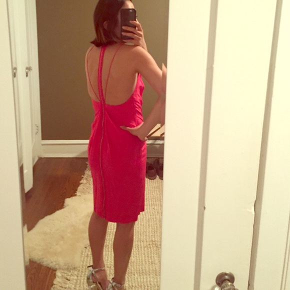 🔥🆕Ali ro silk pink azalea pin dress