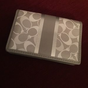 Coach credit card wallet.