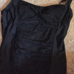 Black one piece swimsuit