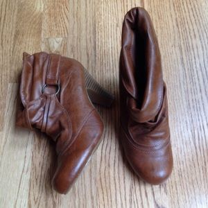 Madden girl brown leather bootie