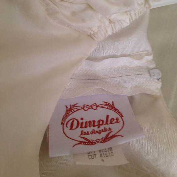 Ivory flower girl gown - Picture 3 of 4