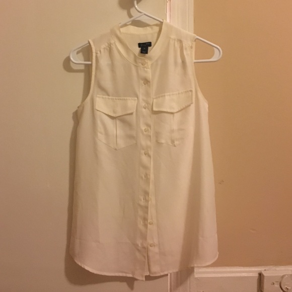 White J Crew Blouse