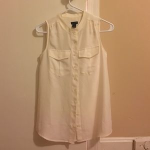 White J Crew Blouse