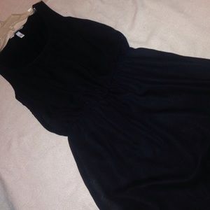 Black chiffon dress
