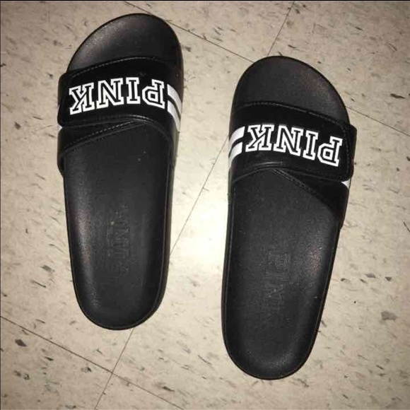Vs pink slide sandals, Velcro style,