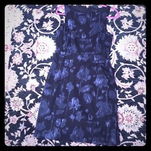 Theory gray flower pattern dress