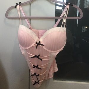 Pink lingerie top