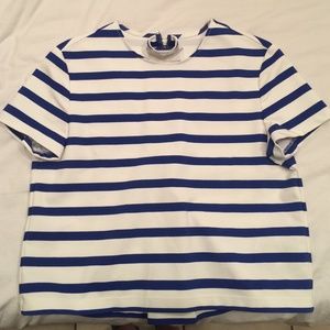 Zara Striped Structured Top