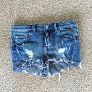 ASOS Stretch Distressed Jean Shorts