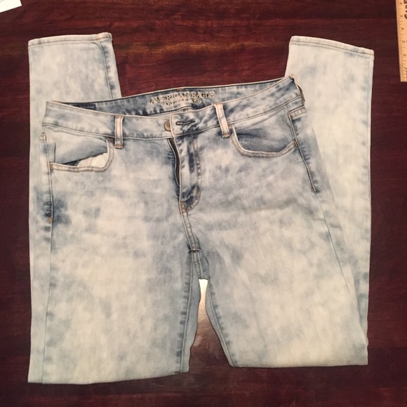 American Eagle acid wash jeans