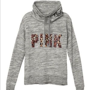 High neck PINK sweatshirt