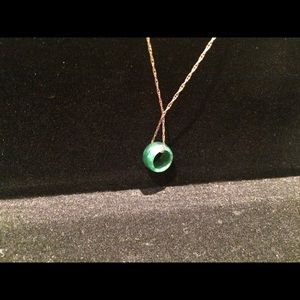 Small Jade barrel necklace