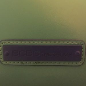 BCBG leather turquoise bag used only once.