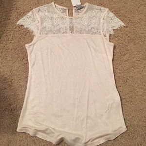 H&M lace detail top