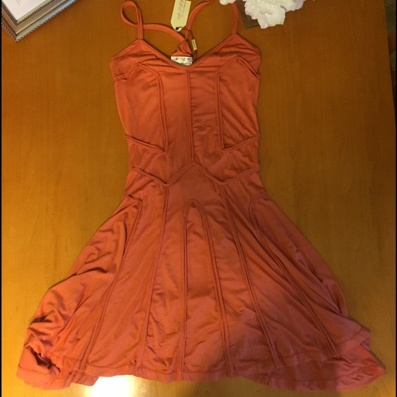MSSP Small orange jersey dress