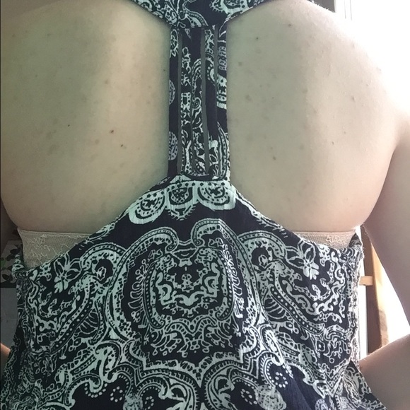 Printed racer back tank top - Picture 3 of 4