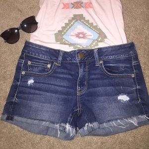 American Eagle denim shortie