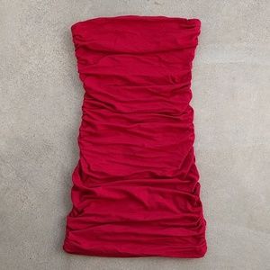 Express red bodycon dress