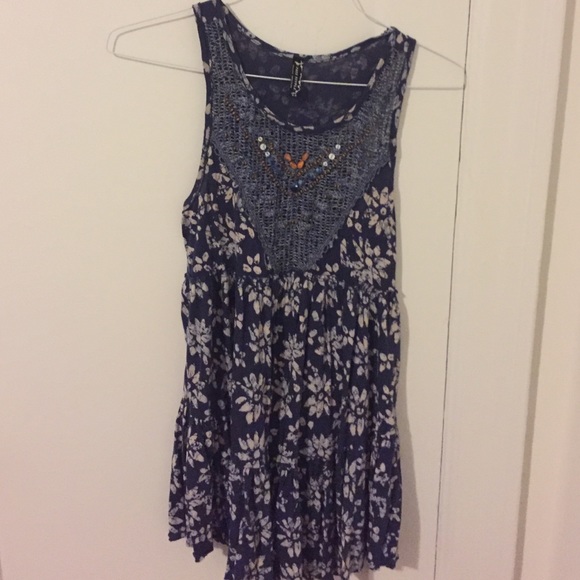 Boho beaded Free People dress