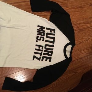 Used once Future Mrs. Fitz baseball tee!