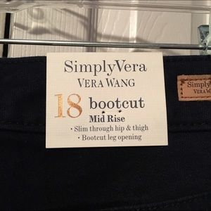 NWT Simply Vera Boot Cut Jeans