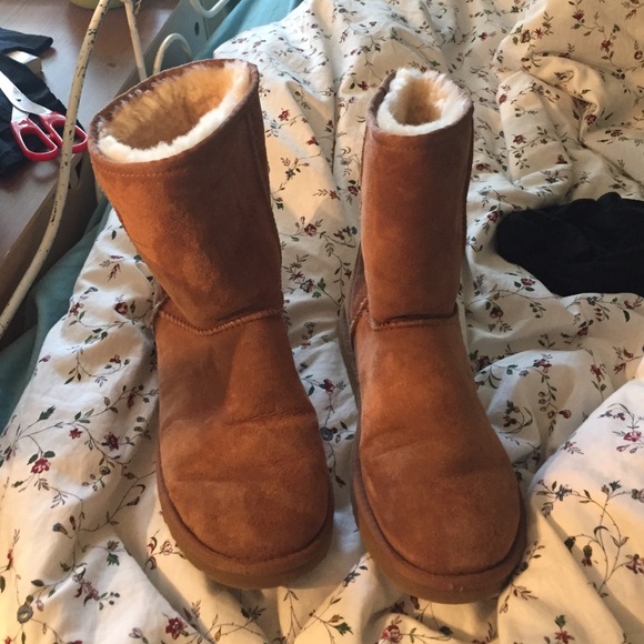 Tan short UGG boots
