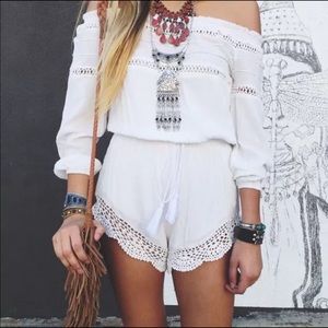 Off the shoulder Romper