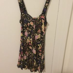 Black floral Free People romper
