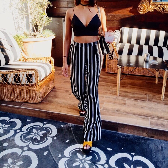 F21 Pinstripe Trousers