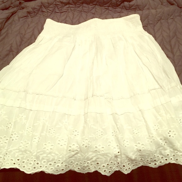 LAST CHANCE:Boho white skirt
