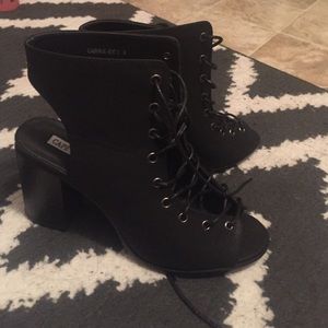 Brand new lace up booties
