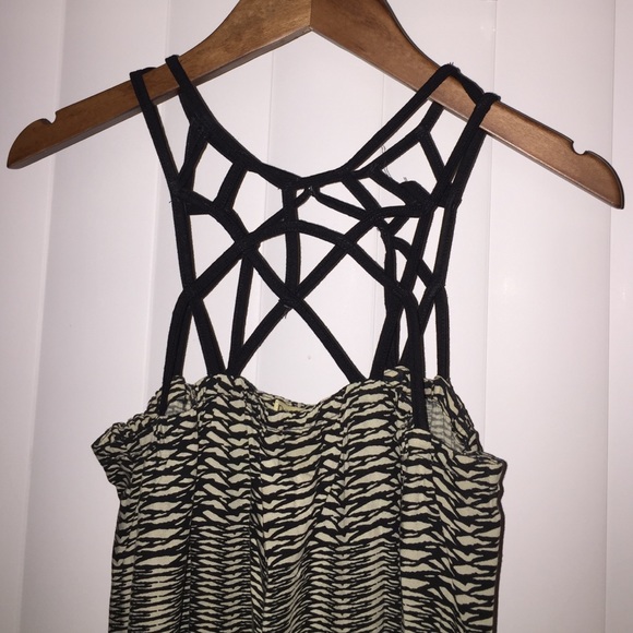 Black strappy neck maxi dress