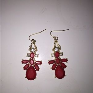 Red earrings