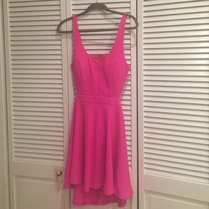 Hot Pink Cut Out Dress