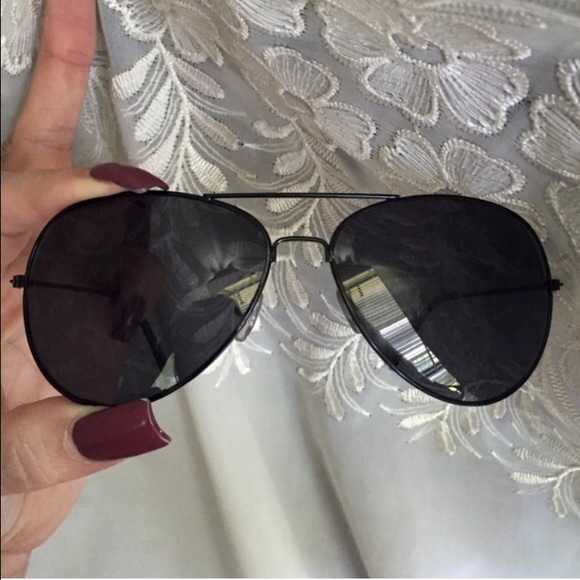 Black on Black Aviators - Picture 3 of 4