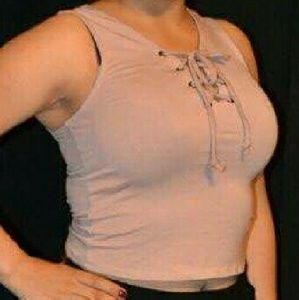 FRONT EYELET TANK TOP