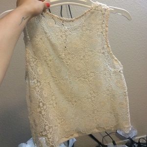 Floral Lace Crop Top