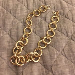 Jcrew gold statement necklace