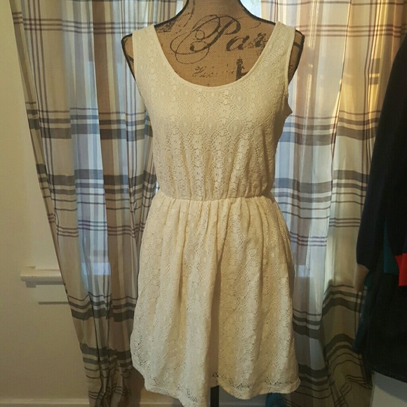 Lace white sundress