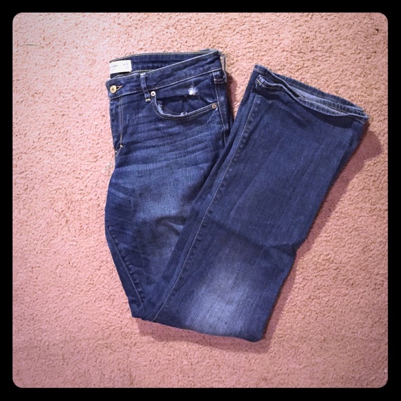 Lightly distressed Abercrombie and Fitch jeans