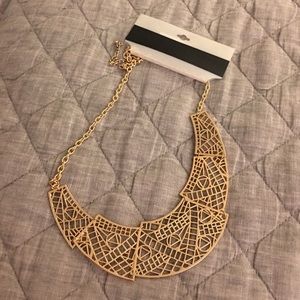 Gold statement necklace