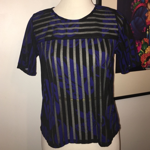 2 for $15 Floral striped top