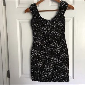 Black Polka Dotted Dress
