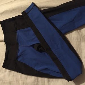 Blue and black Lululemon pants size 6
