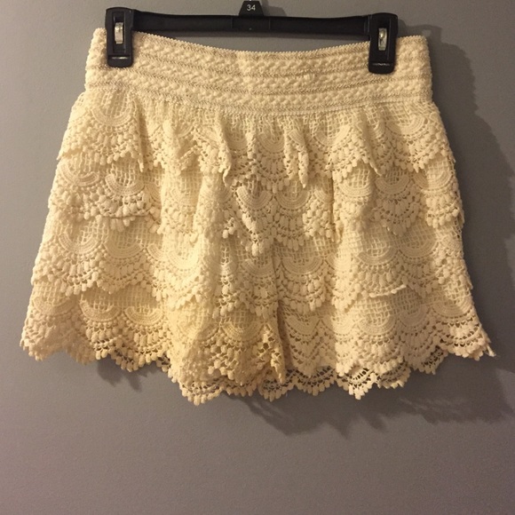 Boho lace shorts