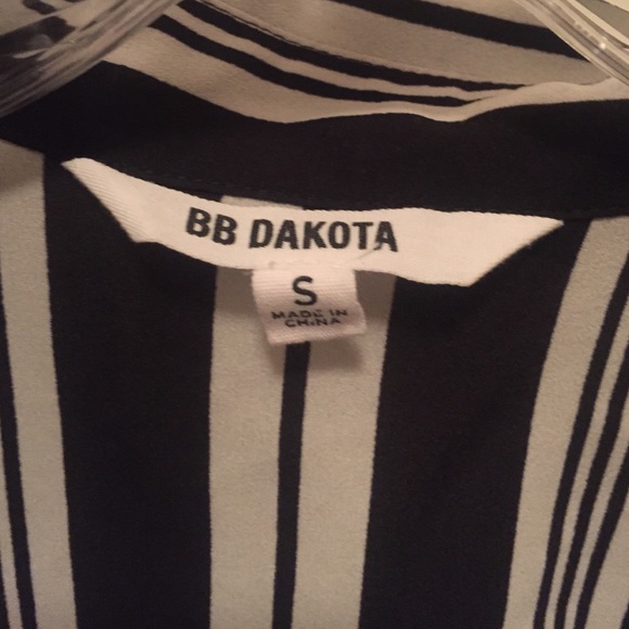 BB Dakota Black and White Shirtdress - Picture 2 of 2